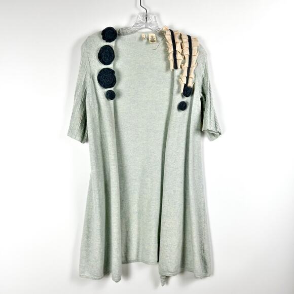 Moth Anthroplogie Falling Skies Wool Cashmere Cardigan Sweater Womens Size Small - Picture 3 of 11